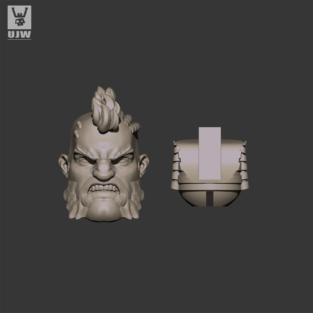 fw42:1/18 warhammer style custom headscuplt b fw42:1/18 warhammer style custom headscuplt b