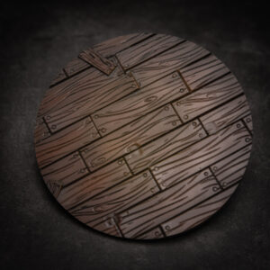 uj14:the circular platform(rough wood pattern)