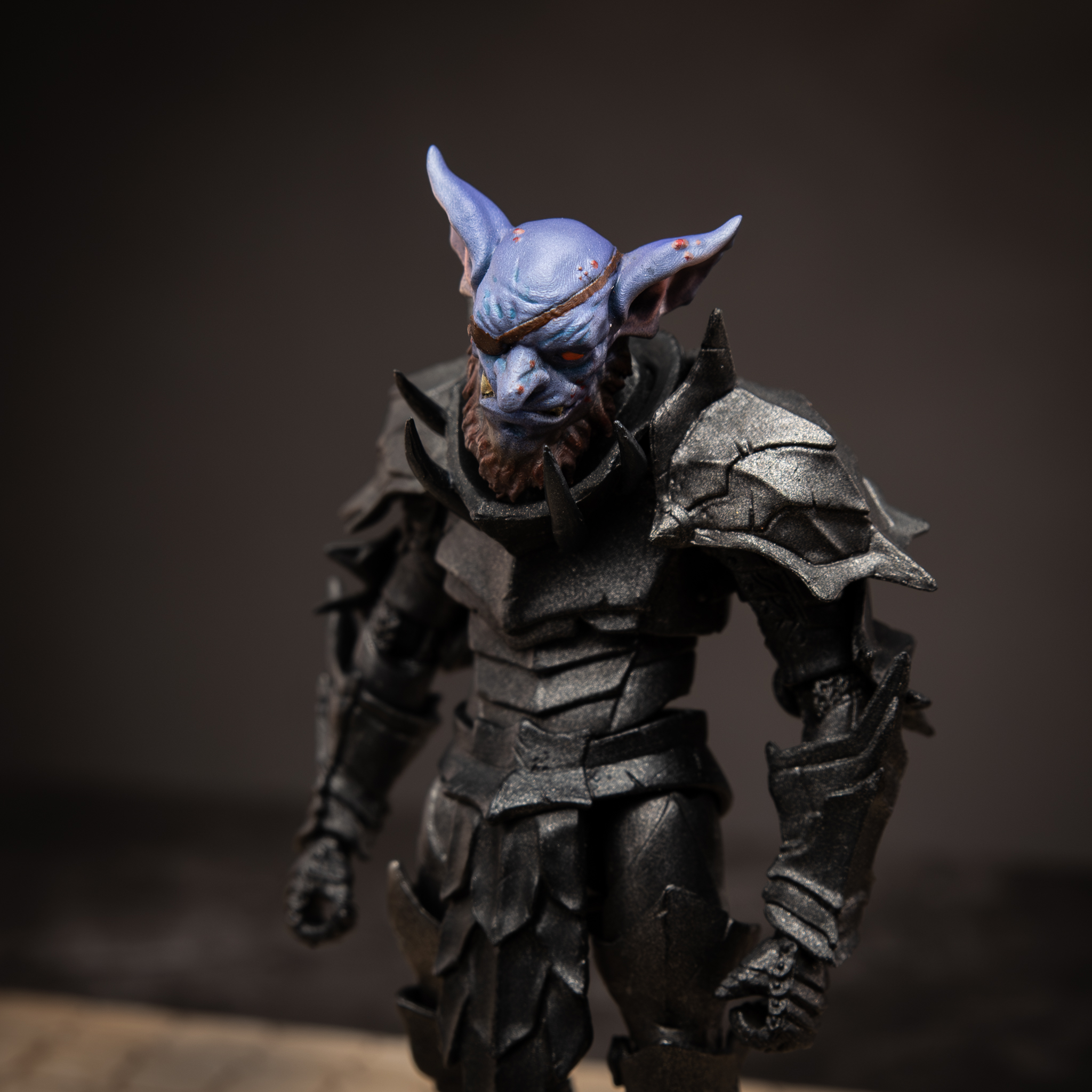 fw133:black blood goblin head 2 purple skin fw133:black blood goblin head 2 purple skin